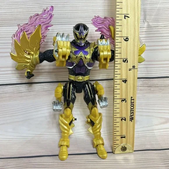VTG Bandai 2 Action Figures 1994 Goldar & 2005 Mystic Force Black Power Rangers - Picture 2 of 16